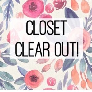 CLOSET CLEANOUT!